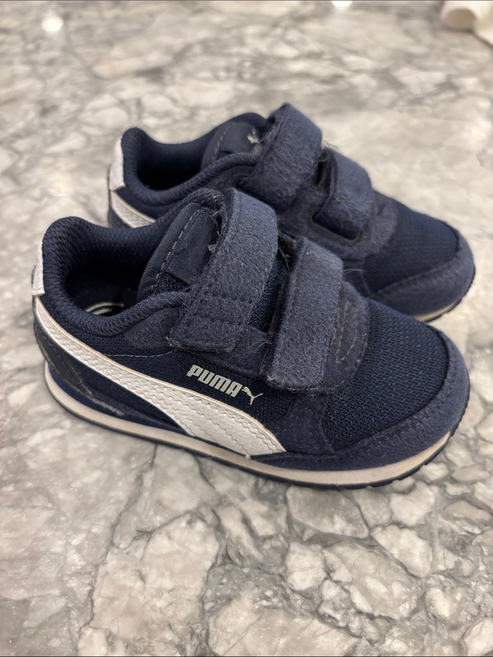 Puma Kids' Navy Velcro Sneakers